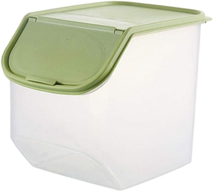 Lamptti Dry Food Container - Large Storage Plastic Cereal Pet Dog Cat Dispenser Storage Box Kitchen Cupboard Organisers