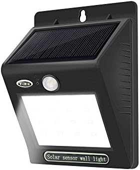 Solar Motion Sensor Wall Light, 12 LED Super Bright with Guide Light Fast Charging Waterproof IP65 Outdoor Wireless For Patio, Deck,Yard,Garden