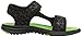 Teva Tidepool Sport Sandal (Toddler/Little Kid/Big Kid), Black/Lime-T, 2 M US Little Kid