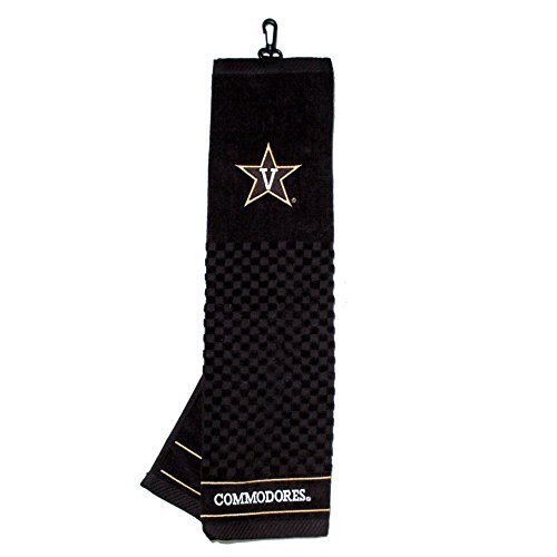NCAA Vanderbilt Commodores Embroidered Golf Towel, Multicolor