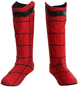 2018 Spider-Man Homecoming Cosplay Costume Spiderman Zentai Suit Halloween (Boots)