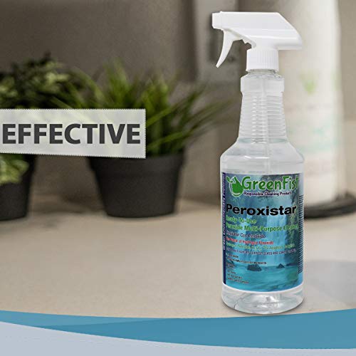GreenFist Hydrogen Peroxide All Purpose (Glass, Carpet,Stain Remover) Cleaner (1 Quart, 32 oz
