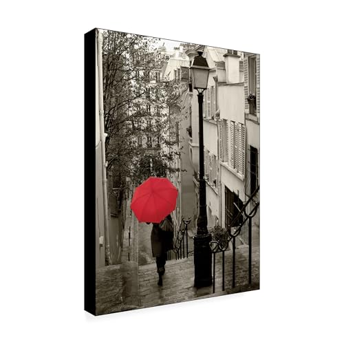 Trademark Fine Art Paris Stroll II Artwork by Sue Schlabach, 14 by 19-Inch