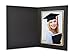 Golden State Art, Pack of 50, 5x7 Paper Photo Folders, Cardboard Picture Frames, Invitation Card, Great for Portraits, Special Events: Graduation, Christmas (Black with Gold Lining)