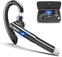 【2021年進化版初登録 】Bluetoothヘッドセット Bluetooth イヤホン ワイヤレス イヤホン ヘッドセット 最新V5.0 ミュート機能 10時間連続使用 自動ペアリング 超軽量 マイク内蔵...