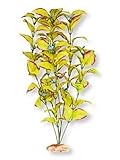 Vibran-Sea Flowering Willow Leaf Silk-Style Aquarium Plant, Large 13-14 tall, Yellow