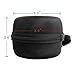 zhenrong Hard EVA Portable Carrying Travel Bag Protective Case Cover with Buckle and Wrist Strap for Amazon Echo Dot 1st, 2nd Generation - Black