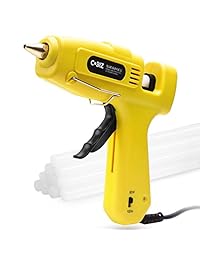 Pistola de pegamento 60 100 W, pistola encoladora con 5 barras de silicona (7 16 x 8 pulgadas) para uso industrial, doméstico, artístico.