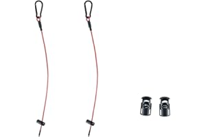 New valley warbler Pickleball Ball String Holder Accessories for Storage Bags, Up to 3 Official Balls, Short one Red Cable, E