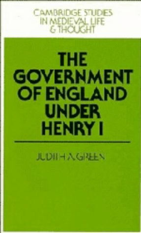 The Government of England under Henry I