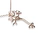 COS (TM) Nerve Cell Science Pendant Necklace (Rose Gold)