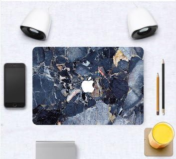 MacBook Pro 13" with Retina Display Top Skin Cover Vinyl Sticker Removable Laptop Skin Decal- Blue Stone Marble