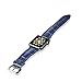 iiteeology Compatible Apple Watch Band, Premium Genuine Leather Crocodile Pattern Replacement Strap Apple Watch All Models (42mm Navy Blue)