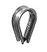 US STAINLESS 10 Pieces Stainless Steel 316 5mm Rope Thimbles Marine Grade for Rope Size 3/16