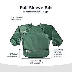 Tiny Twinkle Mess Proof Baby Bib, Cute Full Sleeve