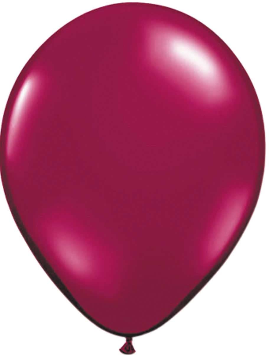 Folat - Metallic Balloons For Party Decoration - Burgundy - 12In / 30cm - 50 pieces