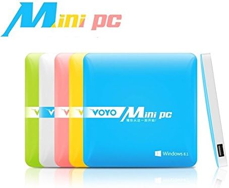 VOYO Windows 8.1 mini PC Z3735 Quad core 2GB RAM 64GB ROM Bluetooth WIFI HDMI 1080P output Mini computer TV BOX (Blue)
