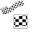 Checker Flag Crepe 30 ft