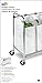 Honey-Can-Do Heavy Duty Quad Rolling Laundry Sorter Hamper, Chrome/White