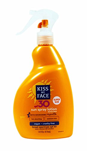 kiss my face sun spray natural sunscreen lotion with hydresia spf 50 sunblock