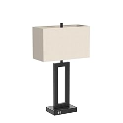 Set of 2 Touch Control Table Lamp with 2 USB