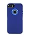 WallSkiN Turtle Series Cases for iPhone 5/5S/5SE (Only) Full Body Protection with Screen Protector & Kickstand & Holster - Midnight (Navy Blue/Blue)