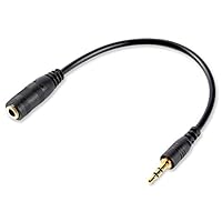 Electop 2.5mm Male to 3.5mm(1/8 inch) Female Stereo Audio Jack Adapter Cable for Headphone