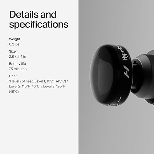 Hyperice Hypervolt Heated Head Attachment – Compatible with All Hypervolt Models – Relax and Loosen Sore and Tight Muscles - FSA and HSA