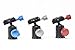 Mini Ball Head Mount with 360 Degree Fluid Rotating Swivel - Bubble Level - Arca Clamp with 1/4 Inch Arca Plate - Compact Tripod Ball Head for Monopod, Slider, DSLR Camera - Max Load Capacity 13.2lb