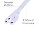 JOMITOP 2ft 24in 60CM Double End Connector Cable for T8 LED Integrated LED Tube pack of 6