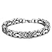 Jstyle Stainless Steel Male Chain Necklace Mens Bracelet Jewelry Set, 8mm Wide, 8.5 Inch Bracelet
