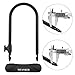 Titanker U Lock Bike Lock, Heavy Duty Keys Bike U Shackle Secure Locks Bicycle Lock with 4 Feet Cable & Mounting Bracket for Road Bike Mountain Bike(14.7mm U Lock + Steel Cable + Mount Bracket)thumb 1