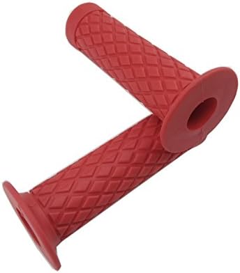 TSWNE 7/8" Motorcycle Soft Rubber Hand Grip Motocross Refit Handlebar Grips (Red)