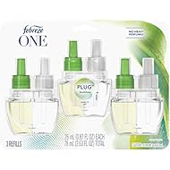 Febreze One Plug in Air Freshener, Odor Eliminating Scented Oil Refill, Bamboo, 3 Count