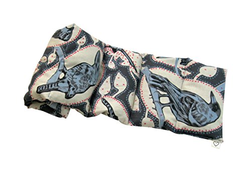 Microwavable Neck & Shoulder Wrap - LOVEwrap - Unscented Heat Pad - 6 x 23 - Flax Seed Natural - Hot Cold Therapy Soothes Muscles Pain Relief - Relaxation Massage - Blue red Bird Parrot Nature - Thumbnail 3