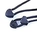 15x Cord Ends Lock Stopper Zipper Pull for Paracord Black