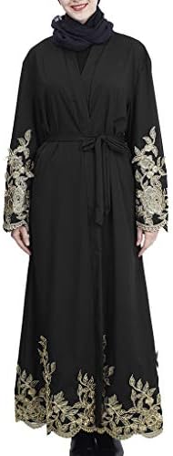 Muslim Dresses for Women Abaya,Minshao Elegant Muslim Abaya Dress Cardigan Robe Turkish Hijab Islamic Prayer Clothing
