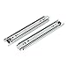 uxcell 9-Inch Cold Rolled Steel Drawer Slides, Full Extension Ball Bearing Slide Track Rail 39mm Wide 55lb Capacity 1 Pair