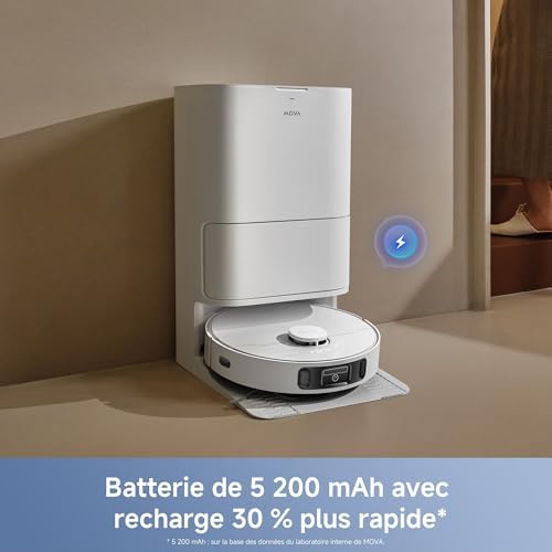 E40 Ultra Robot Aspirateur avec Station d'entretien Automatique