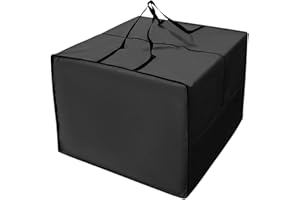 TSHIWORT Patio Cushion Storage Bag, Outdoor Cushion Storage Bag with Zipper and Handles, Outdoor Cushion Cover Carrying Bag for Winter Patio Furniture Chair Couch Pillow (32 * 32 * 24inch)