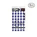 Grandipity Blue Gingham Checkered Plastic Table Cloth Disposable (6 Pk) 54in x 108in Plastic Tablecloths for Rectangle Tables - Premium Party Table Cloths Disposable for 6ft to 8ft Rectangle Tables