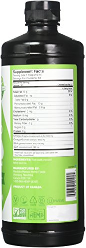Manitoba Harvest Hemp Seed Oil, Cold Pressed, 10g of Omegas per Serving, Non-GMO, 32 Fl Oz - Thumbnail 4