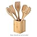 NEXGADGET Bamboo Utensil Holder Kitchen Utensils Crock Kitchen Tools Holder