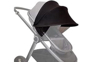 TINAYAUE Universal Stroller Sun Shade Canopy Stroller Cover Awning Summer Anti-UV Protection Umbrella Canopy Parasol Baby Carriage Pushchair Prams Buggy Visor Cover Sun Shield Windproof Infant Trolley Parasol