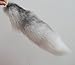 Fosrion Huge Fluffy White Gray Fox Tail Fur Cosplay Toy Alopex Lagopus Ring