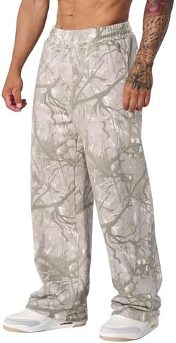 Amazon.com: MSBESYOR Mens Baggy Camo Graphic Print Sweatpants