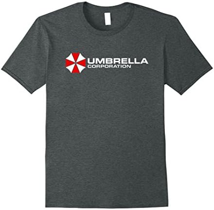 Mens Umbrella Corporation T-Shirt Company Logo Large Dark Heather