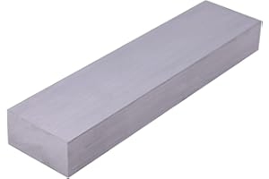 QOOMOG 1" X2"X8"Square Aluminum BAR 8" Long ,6061 General Purpose Plate,T6511,T6511 Solid New Mill Stock