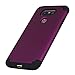 LG G5 Case, Pandawell™ [Corner Protection] Slim Thin Hybrid Dual Layer Shock Absorbing Impact Resist Case Cover for LG G5 (Purple/Black)