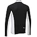 Tenn Mens Coolflo L/S Cycling Jersey - Black/White - Lrg